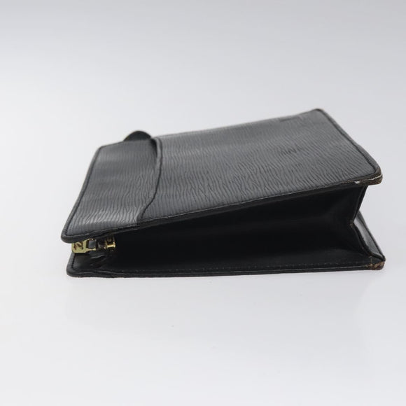 LOUIS VUITTON Epi Pochette Homme Clutch Bag Black Noir M52522 LV Auth 117084
