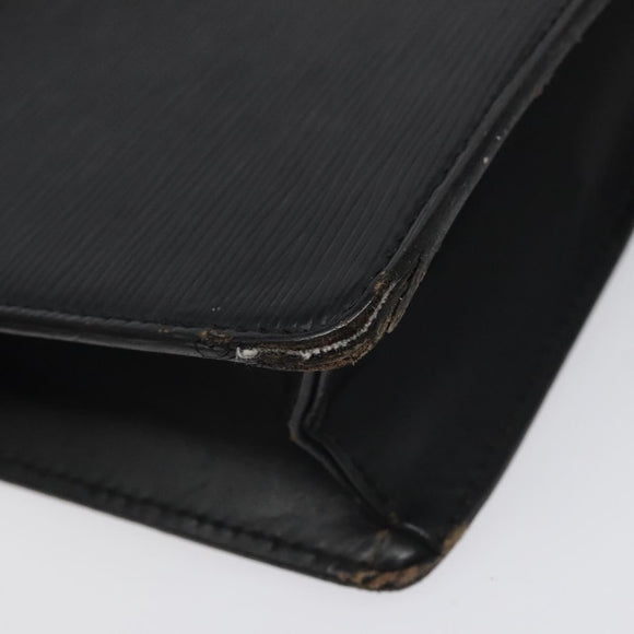 LOUIS VUITTON Epi Pochette Homme Clutch Bag Black Noir M52522 LV Auth 117084