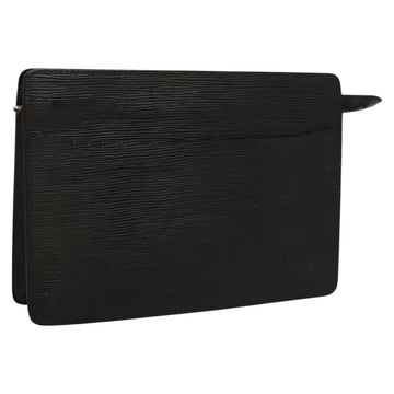 LOUIS VUITTON Epi Pochette Homme Clutch Bag Black Noir M52522 LV Auth 117085