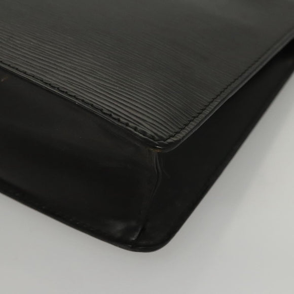 LOUIS VUITTON Epi Pochette Homme Clutch Bag Black Noir M52522 LV Auth 117085