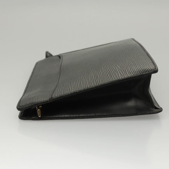 LOUIS VUITTON Epi Pochette Homme Clutch Bag Black Noir M52522 LV Auth 117085