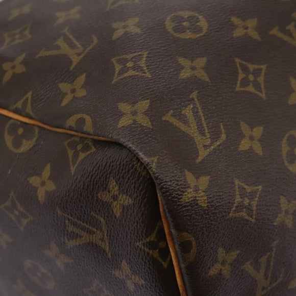 LOUIS VUITTON Monogram Keepall 55 Boston Bag M41424 LV Auth 117095