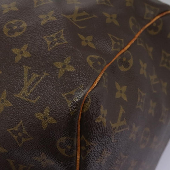 LOUIS VUITTON Monogram Keepall 55 Boston Bag M41424 LV Auth 117095