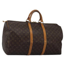 LOUIS VUITTON Monogram Keepall 55 Boston Bag M41424 LV Auth 117095-1