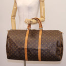 LOUIS VUITTON Monogram Keepall 55 Boston Bag M41424 LV Auth 117095-21