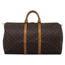 LOUIS VUITTON Monogram Keepall 55 Boston Bag M41424 LV Auth 117095-13