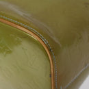 LOUIS VUITTON Monogram Vernis Houston Hand Bag Baby Blue M91005 LV Auth 117101-8