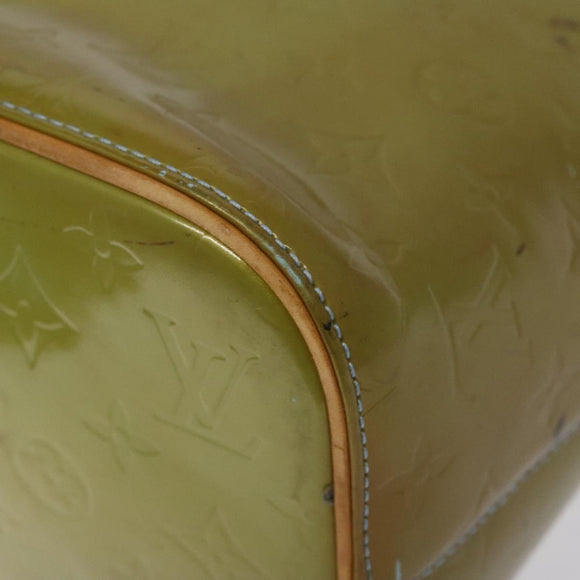 LOUIS VUITTON Monogram Vernis Houston Hand Bag Baby Blue M91005 LV Auth 117101