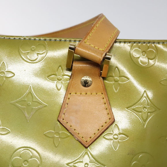 LOUIS VUITTON Monogram Vernis Houston Hand Bag Baby Blue M91005 LV Auth 117101