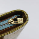 LOUIS VUITTON Monogram Vernis Houston Hand Bag Baby Blue M91005 LV Auth 117101-19