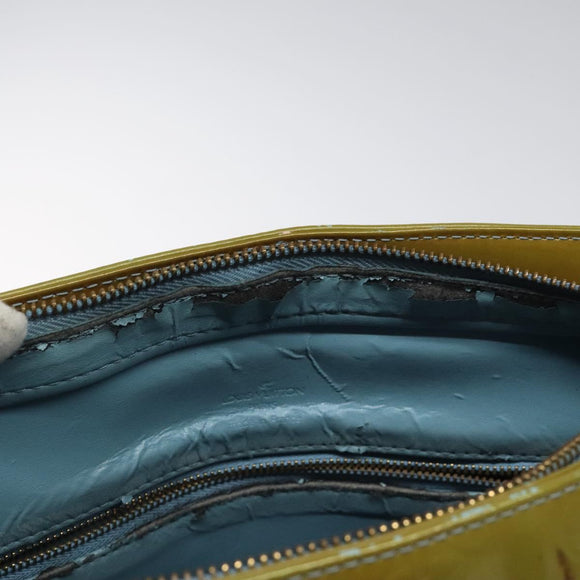 LOUIS VUITTON Monogram Vernis Houston Hand Bag Baby Blue M91005 LV Auth 117101