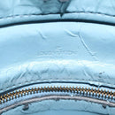 LOUIS VUITTON Monogram Vernis Houston Hand Bag Baby Blue M91005 LV Auth 117101-20