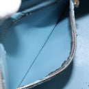 LOUIS VUITTON Monogram Vernis Houston Hand Bag Baby Blue M91005 LV Auth 117101-23