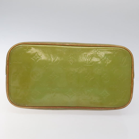 LOUIS VUITTON Monogram Vernis Houston Hand Bag Baby Blue M91005 LV Auth 117101