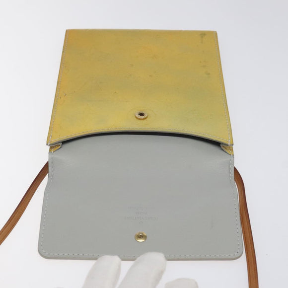 LOUIS VUITTON Monogram Vernis Kenmare Shoulder Bag Gris M91060 LV Auth 117105