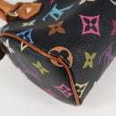 LOUIS VUITTON Monogram Multicolor Mini Speedy Bag Black M92644 LV Auth 117107AM-15