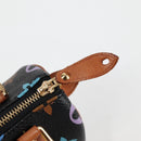 LOUIS VUITTON Monogram Multicolor Mini Speedy Bag Black M92644 LV Auth 117107AM-17