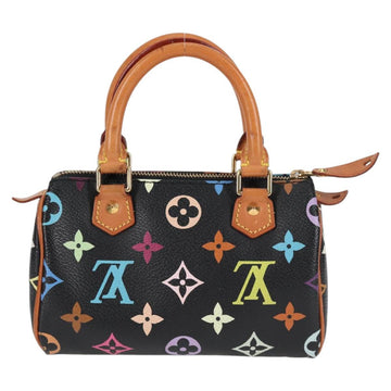 LOUIS VUITTON Monogram Multicolor Mini Speedy Bag Black M92644 LV Auth 117107AM - 0