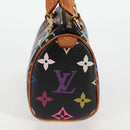 LOUIS VUITTON Monogram Multicolor Mini Speedy Bag Black M92644 LV Auth 117107AM-3