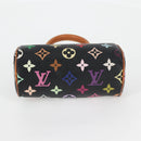 LOUIS VUITTON Monogram Multicolor Mini Speedy Bag Black M92644 LV Auth 117107AM-5
