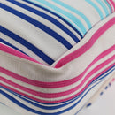 CHANEL Chain Shoulder Bag Canvas White Multicolor CC Auth 117109AM-19