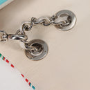 CHANEL Chain Shoulder Bag Canvas White Multicolor CC Auth 117109AM-25