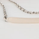 CHANEL Chain Shoulder Bag Canvas White Multicolor CC Auth 117109AM-14