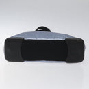 PRADA Shoulder Bag Leather Blue Silver Auth 117118-10