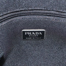 PRADA Shoulder Bag Leather Blue Silver Auth 117118-17