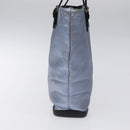 PRADA Shoulder Bag Leather Blue Silver Auth 117118-5