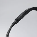 PRADA Shoulder Bag Leather Blue Silver Auth 117118-9