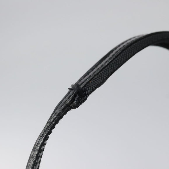 PRADA Shoulder Bag Leather Blue Silver Auth 117118