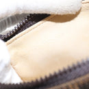 FENDI Zucca Canvas Pouch Black Brown Auth 117119-12