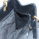 CHANEL Matelasse Chain Tote Bag Caviar Skin Black Gold CC Auth 117131AM-19