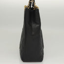CHANEL Matelasse Chain Tote Bag Caviar Skin Black Gold CC Auth 117131AM-3