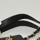 CHANEL Matelasse Chain Tote Bag Caviar Skin Black Gold CC Auth 117131AM-14