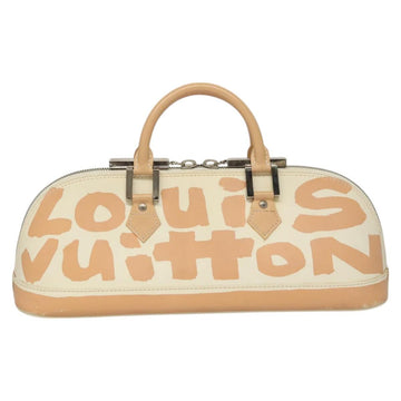 LOUIS VUITTON Graffiti Alma Horizontal Hand Bag White Orange M92176 Auth 117141 - 0