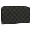 LOUIS VUITTON Damier Graphite Zippy Organizer Long Wallet N63077 Auth 117148SM-1