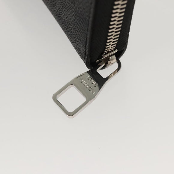 LOUIS VUITTON Damier Graphite Zippy Organizer Long Wallet N63077 Auth 117148SM