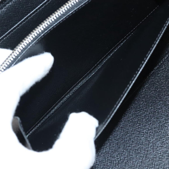 LOUIS VUITTON Damier Graphite Zippy Organizer Long Wallet N63077 Auth 117148SM
