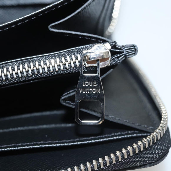 LOUIS VUITTON Damier Graphite Zippy Organizer Long Wallet N63077 Auth 117148SM