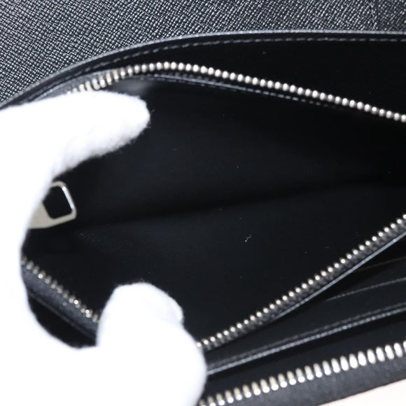 LOUIS VUITTON Damier Graphite Zippy Organizer Long Wallet N63077 Auth 117148SM