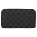 LOUIS VUITTON Damier Graphite Zippy Organizer Long Wallet N63077 Auth 117148SM-2