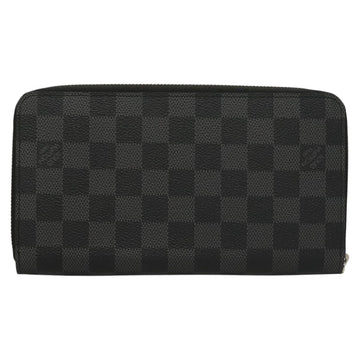 LOUIS VUITTON Damier Graphite Zippy Organizer Long Wallet N63077 Auth 117148SM - 0