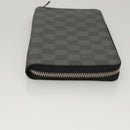 LOUIS VUITTON Damier Graphite Zippy Organizer Long Wallet N63077 Auth 117148SM-3