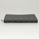 LOUIS VUITTON Damier Graphite Zippy Organizer Long Wallet N63077 Auth 117148SM-6