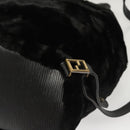 FENDI Backpack Leather Black Auth 117165-19