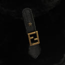 FENDI Backpack Leather Black Auth 117165-20