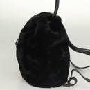 FENDI Backpack Leather Black Auth 117165-3