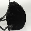 FENDI Backpack Leather Black Auth 117165-4